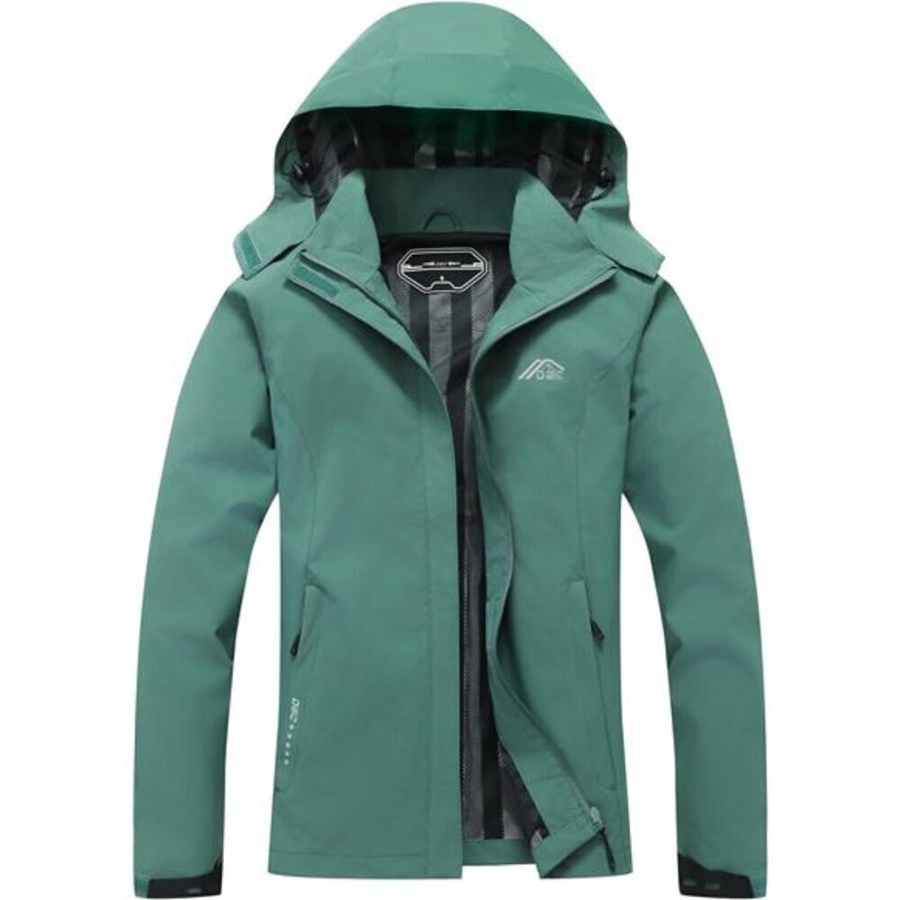 Lightweight Raincoat Women Waterproof Jacket Detachable Hood